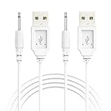 Bicmice USB-LADEKABEL 2,5mm DC Ladekabel für Massagegerät Spielzeug Schnelles Aufladen(2er-Pack)