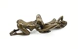 Kunst & Ambiente - Zweiteilige Erotik Bronzefigur - Skulptur - Lesbisches Paar - signiert - 100% Bronze - Sexy Figuren - Heiße Sexy Frauen