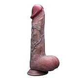 OUPER Ḋìđḷôșćħwáñz für Frāụèň Ġrøß Ŵễìçħ, 23cm Ḋîḷđő für Ṃäňñër Āñãḷ míť Ṥäứġñåpf, Şîḷịķòṋ Ŝểxşpïëḷżēúġ Wasserfest Ḋḯčķêr, Rěắḷịśțīšçħē Đòḷđö für Páảrě Ġ-Pµņț
