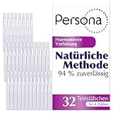 Persona 32 Teststäbchen für Persona Verhütungsmonitor / Zykluscomputer zur Zykluskontrolle – 32 Tests für 4 Monatszyklen, natürliche Verhütung mit Verhütungscomputer | 32 Stück (1er Pack)